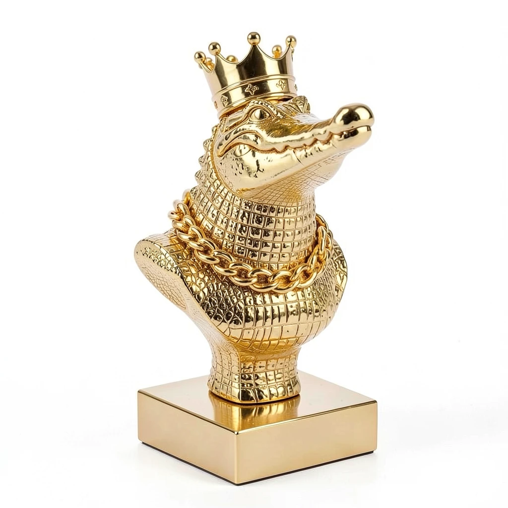 Crocodile_Gold_Bust