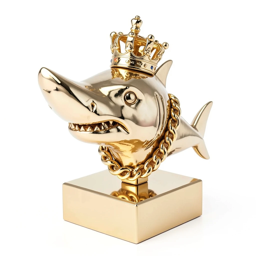 HammerheadShark_Gold_Bust