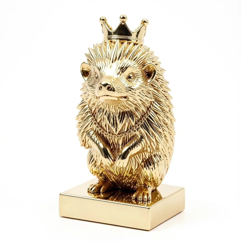 Hedgehog_Gold_Bust