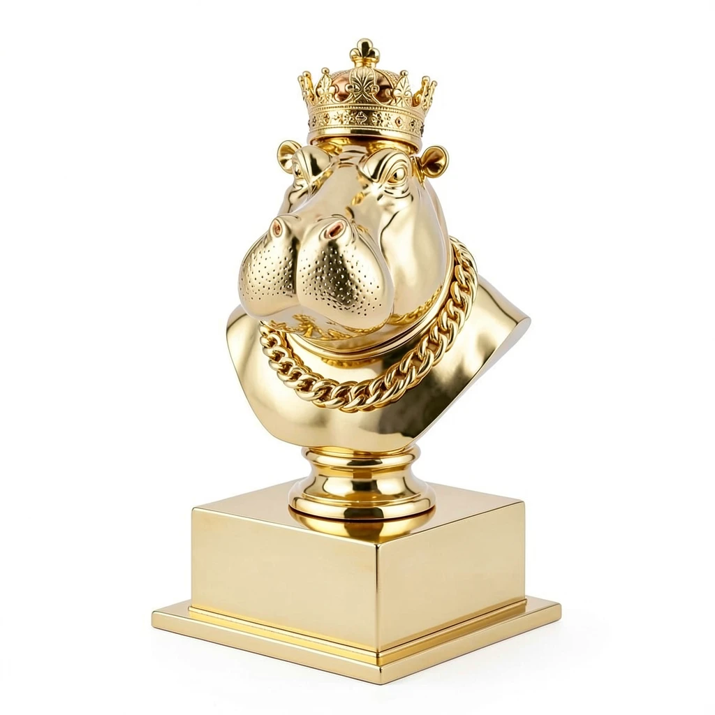 Hippo_Gold_Bust