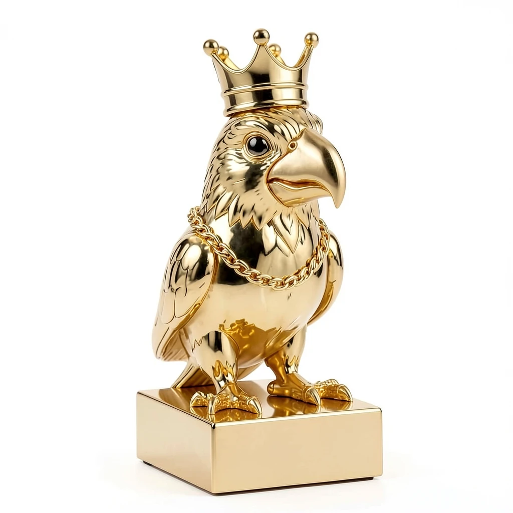 KeaParrot_Gold_Bust