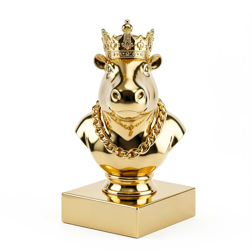 MalayTapir_Gold_Bust