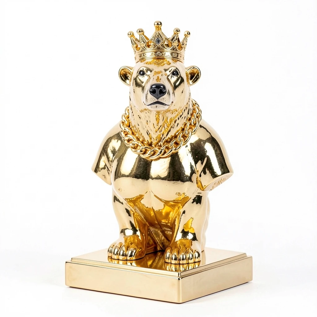 PolarBear_Gold_Bust
