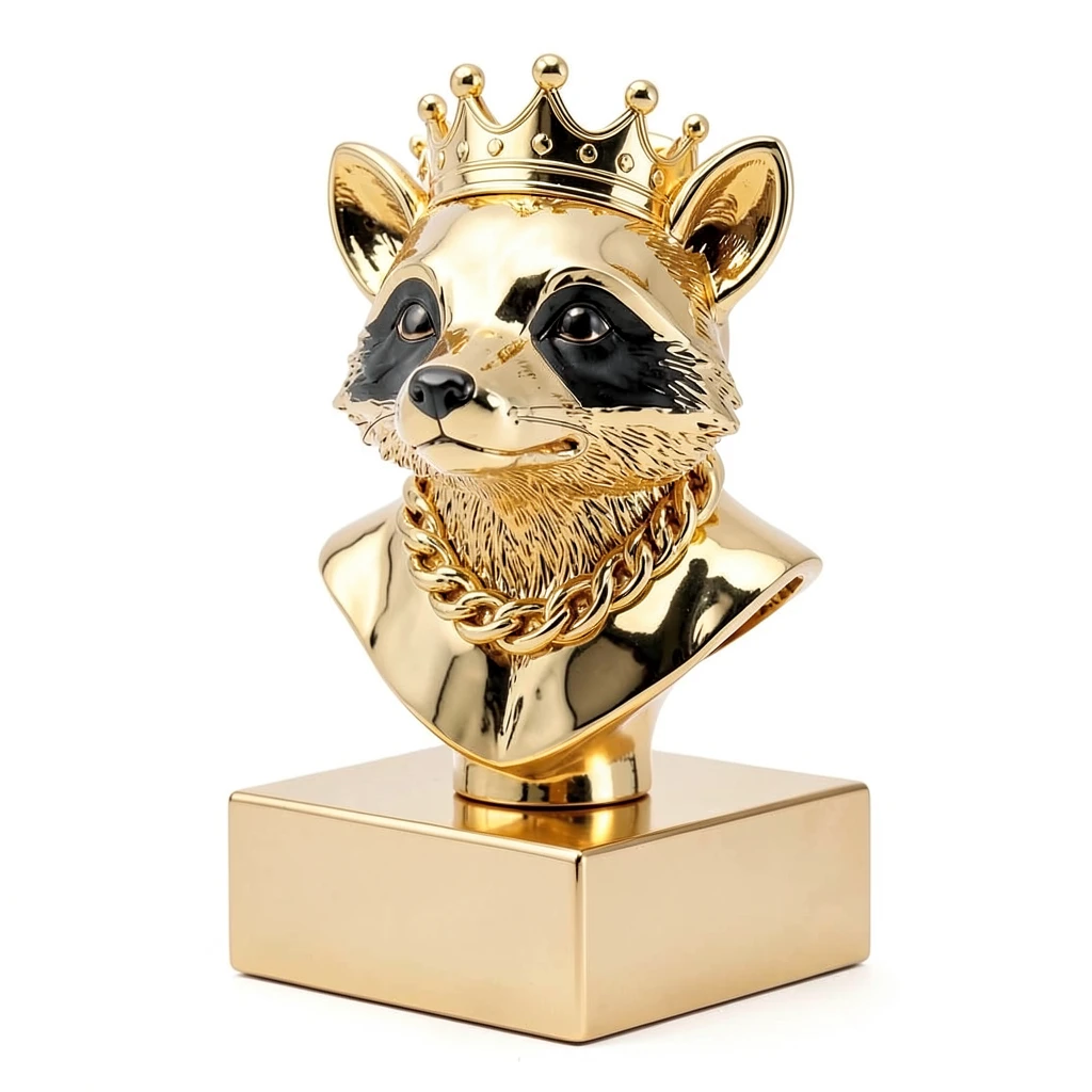 Raccoon_Gold_Bust