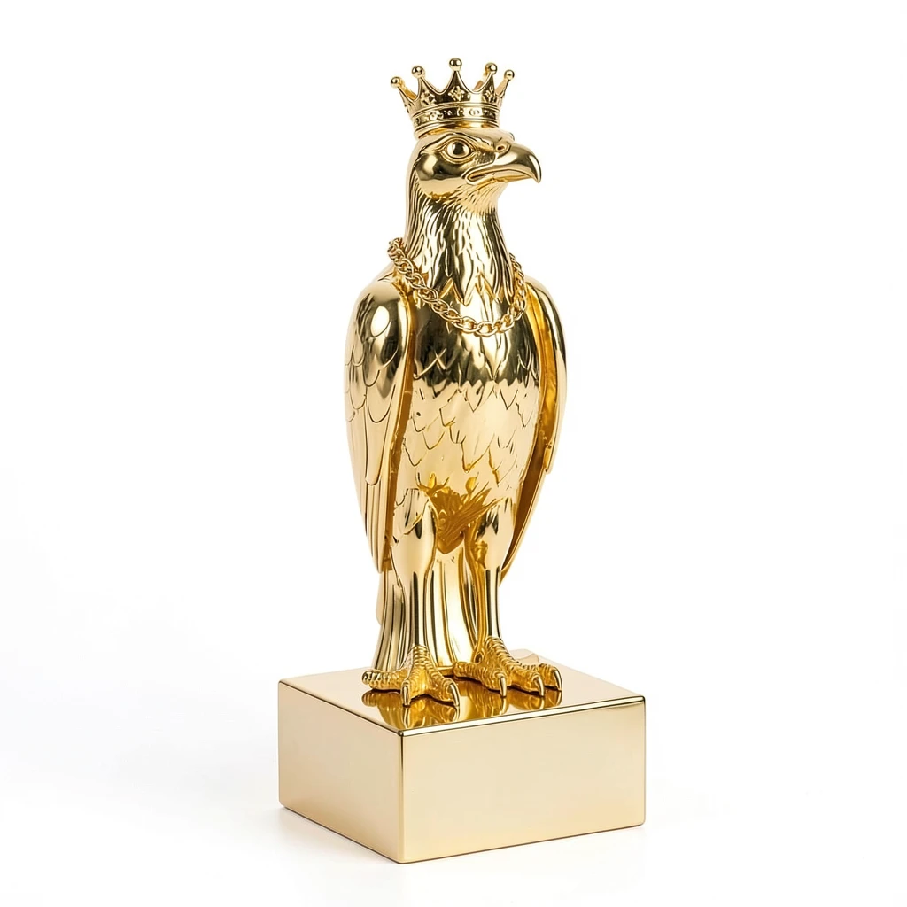 SecretaryBird_Gold_Bust