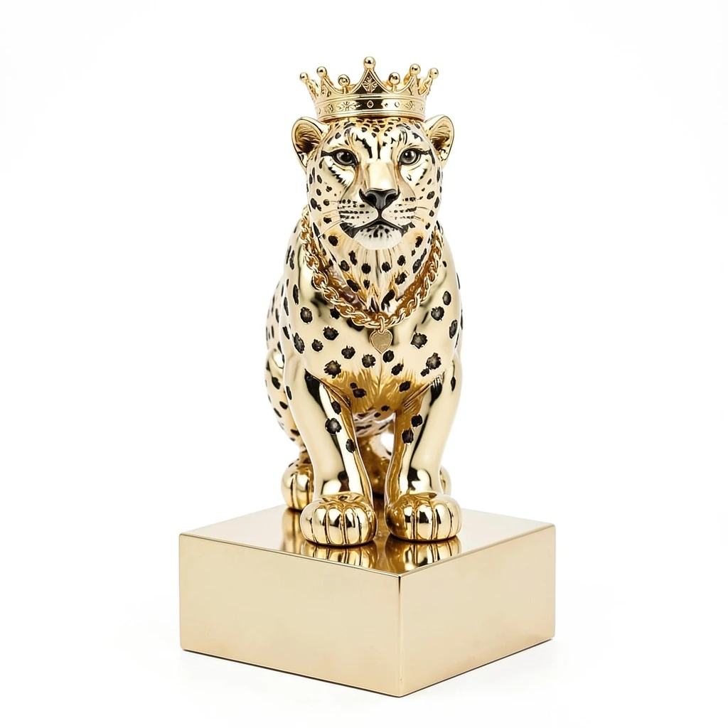 SnowLeopard_Gold_Bust