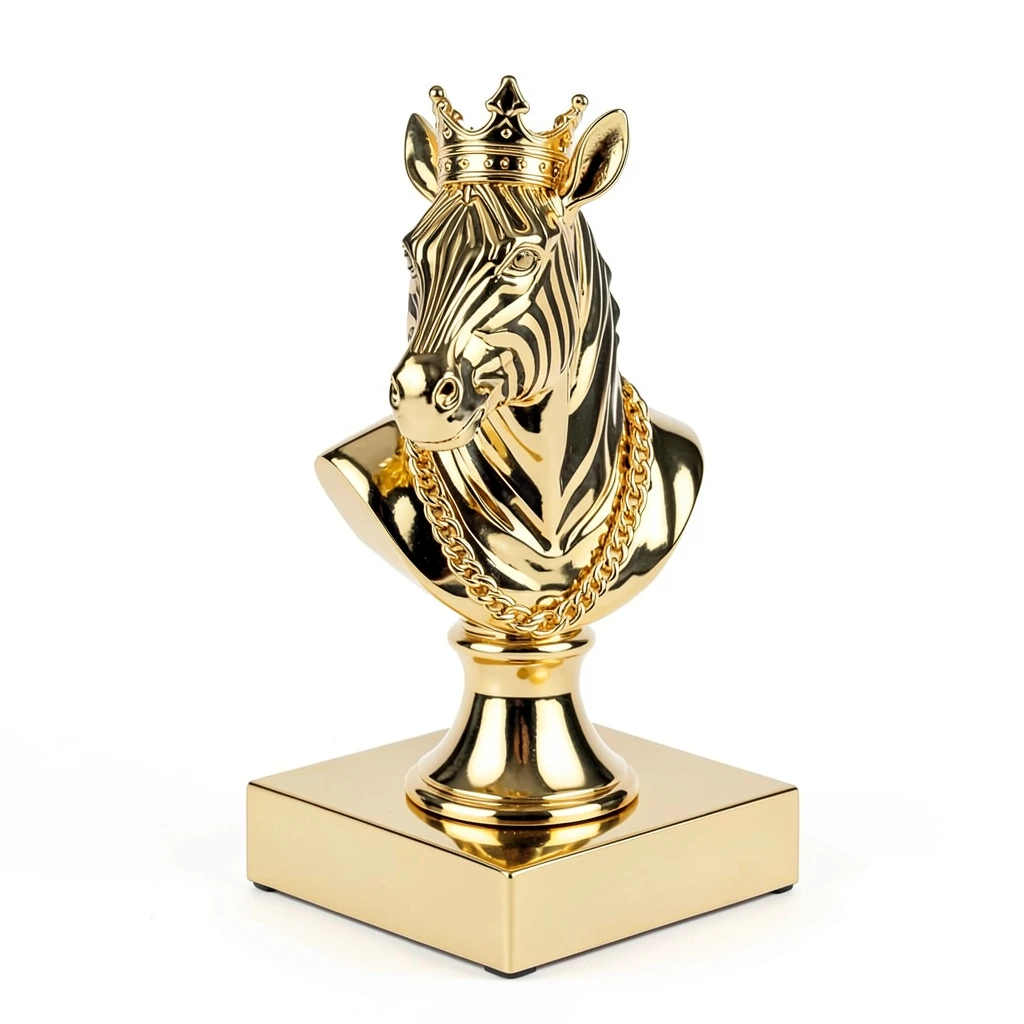 Zebra_Gold_Bust