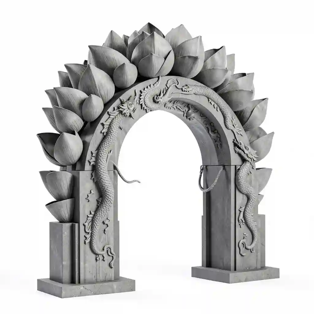 Dragon_Lotus_Arch_Form