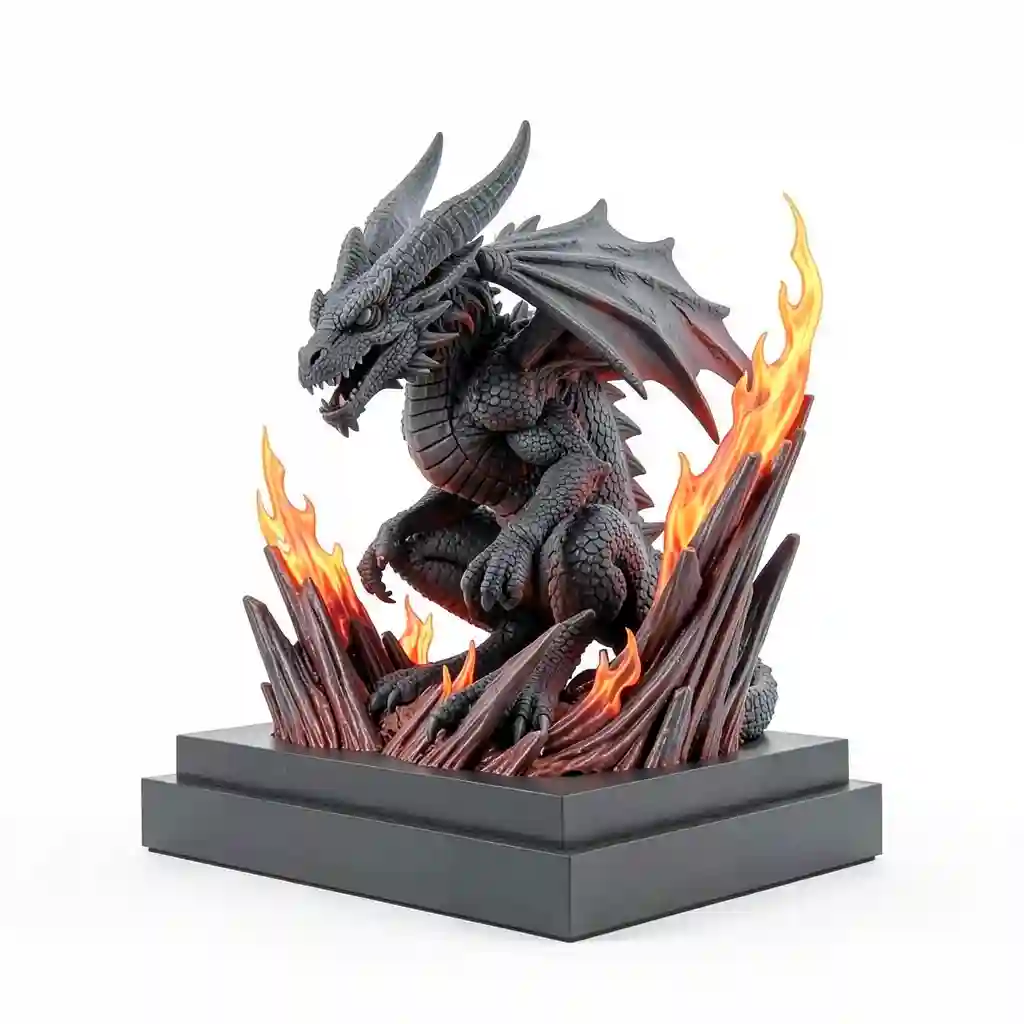 Dragon_Statue_With_Flames_Form
