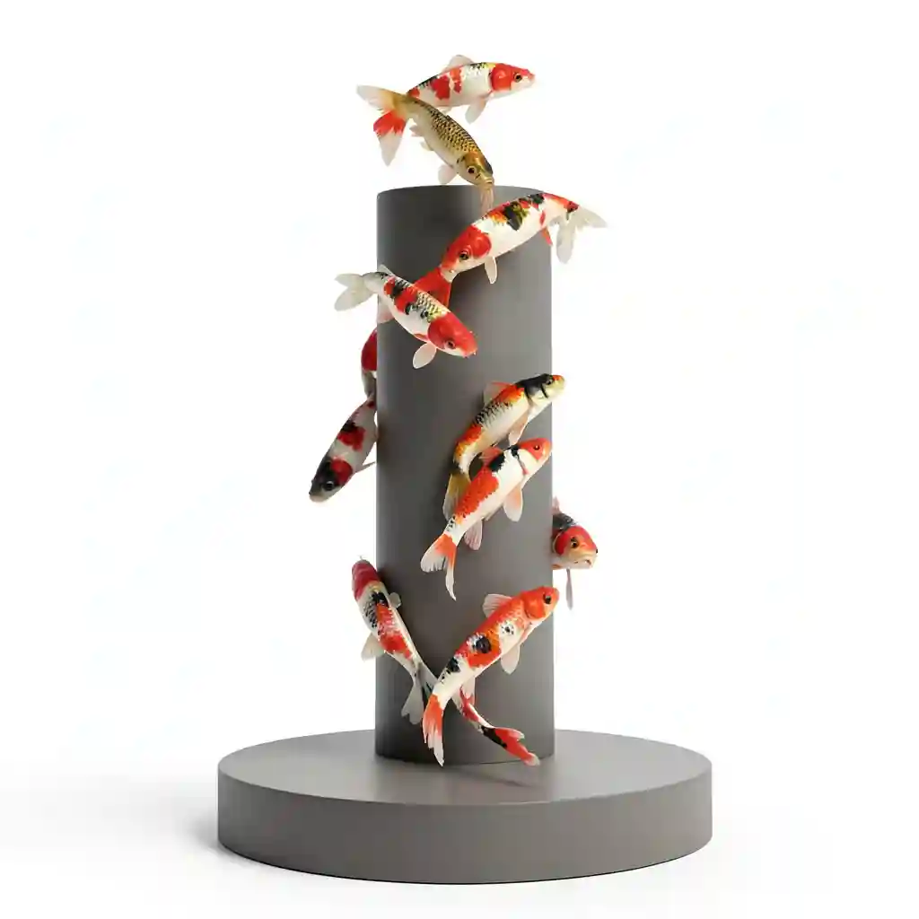 Koi_Cascade_Sculpture_Form