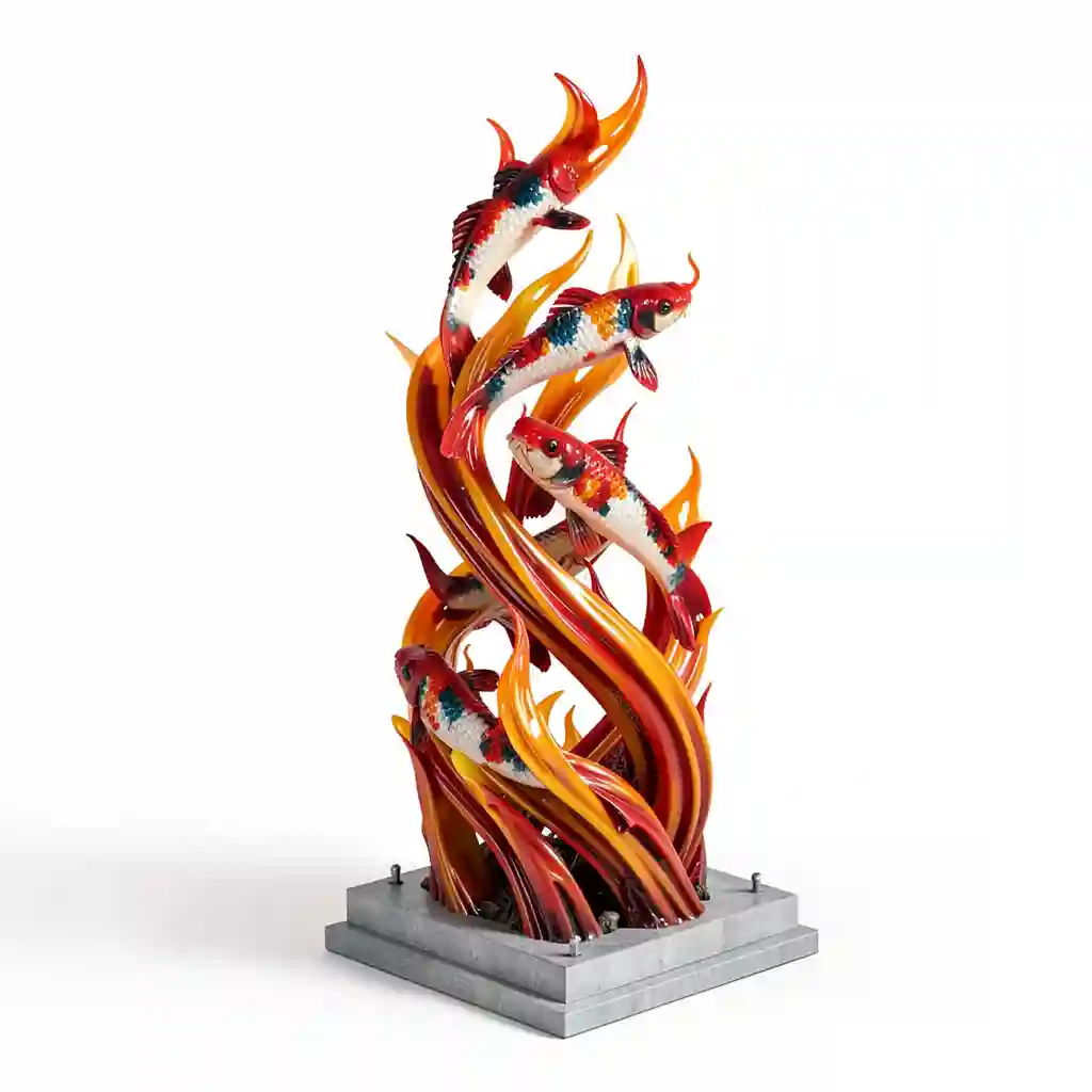 Koi_Flame_Spiral_Form