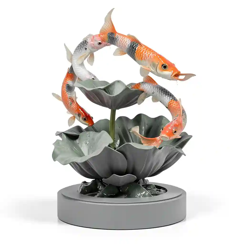 Koi_Lotus_Sculpture_Form