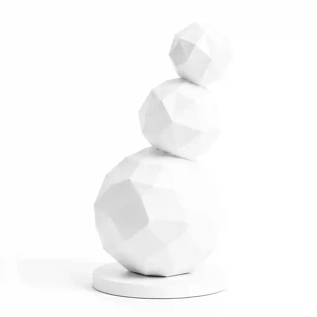 Geometric_Snowman_Tower