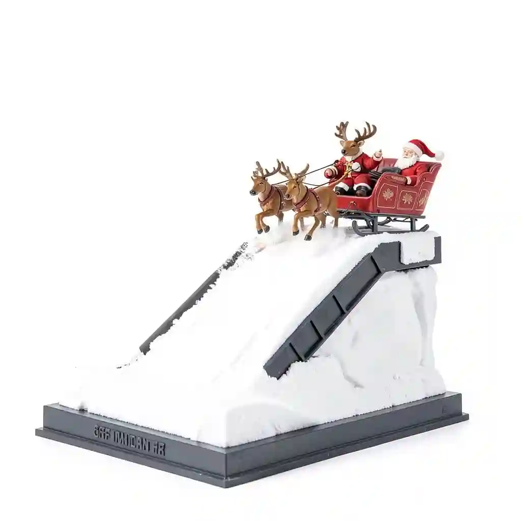 Santa_Sleigh_Snow_Drift_Ramp_Scene