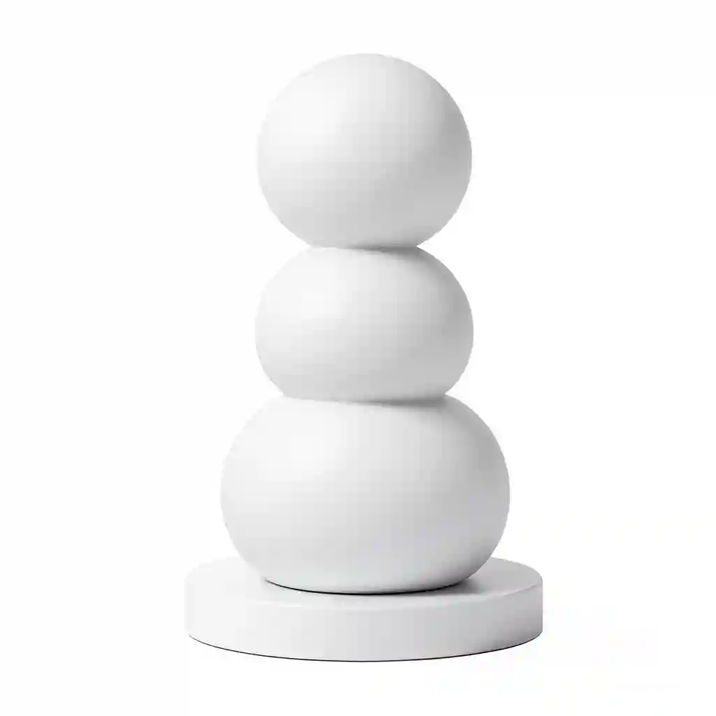 Snowman_Minimal_Sculpture