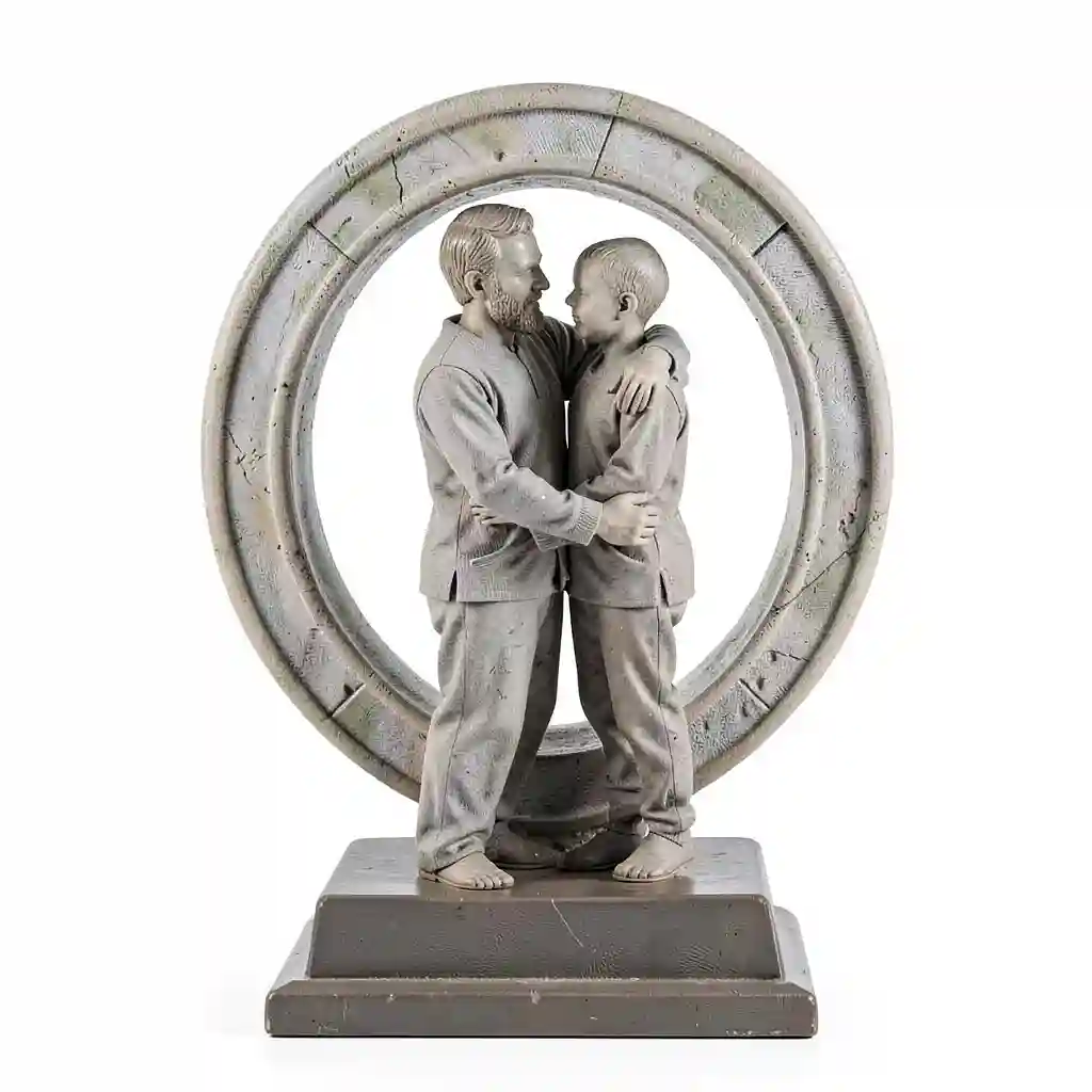 Father_And_Child_Circle_Embrace_Form