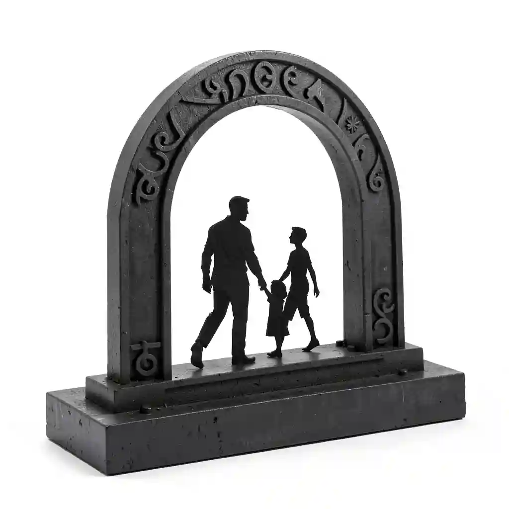 Father_And_Child_Walking_Arch_Form