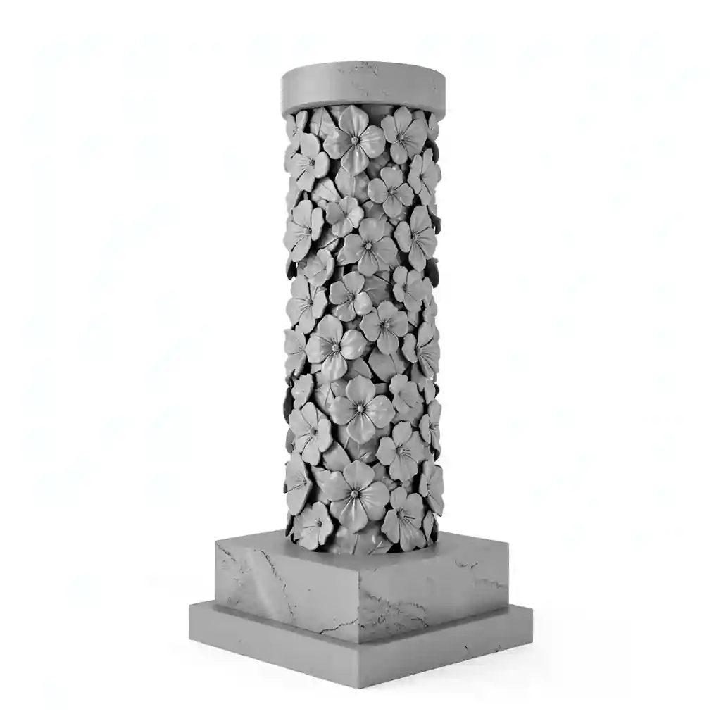 Floral_Ceremonial_Pillar_Form