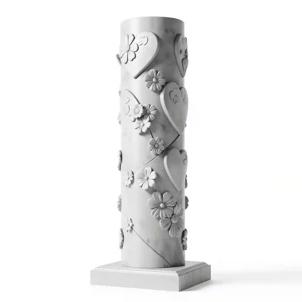 Floral_Heart_Pillar_Form