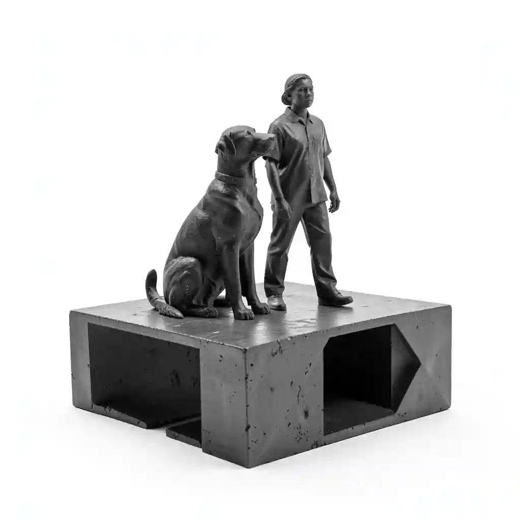 Dog_And_Owner_Silhouette_Form