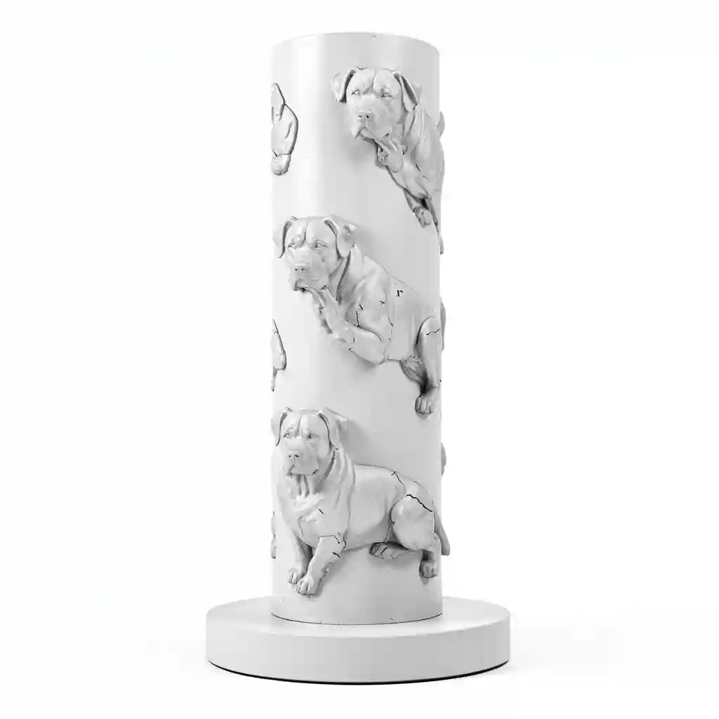 Dog_Portrait_Pillar_Form