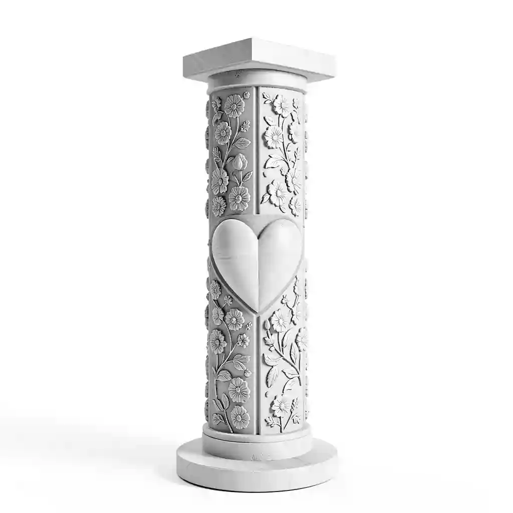 Floral_Heart_Pillar_Form