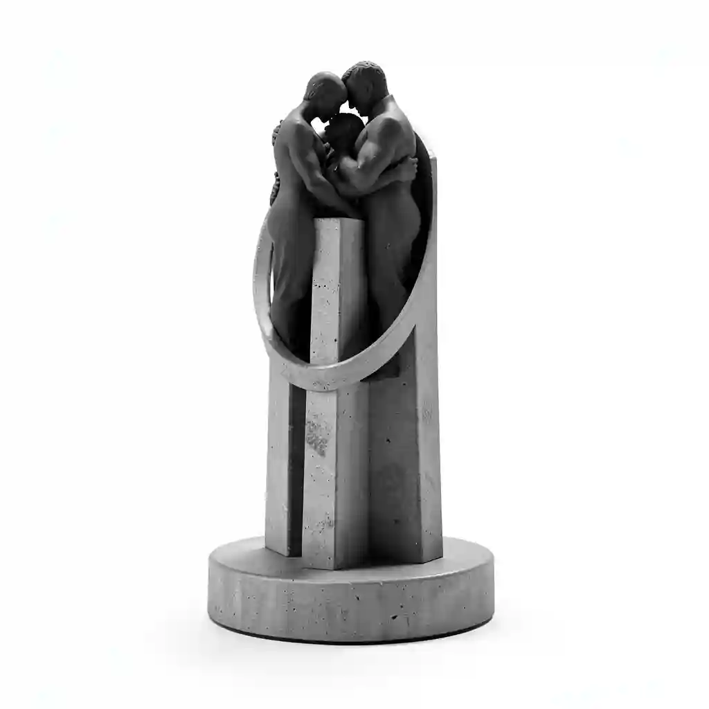 Lovers_Silhouette_Pillar_Form