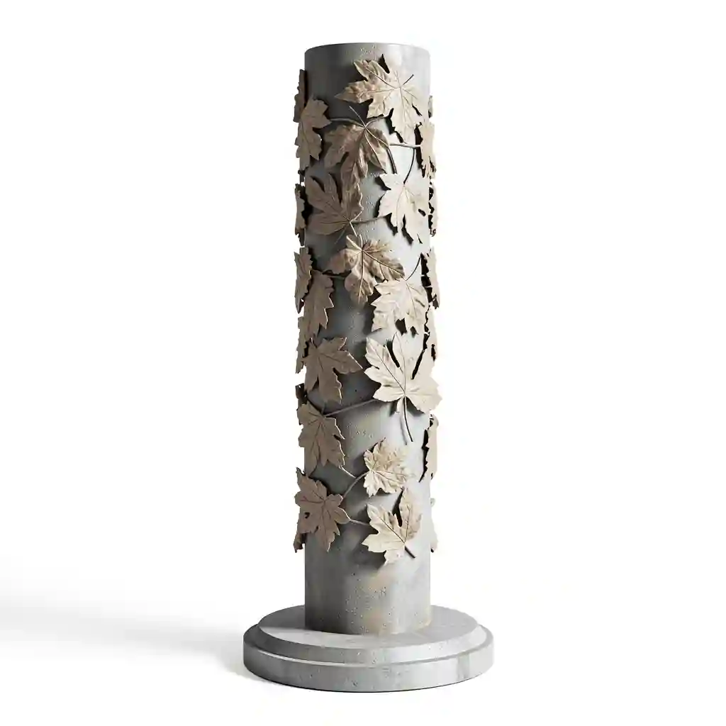 Autumn_Oak_Leaf_Pillar_Form