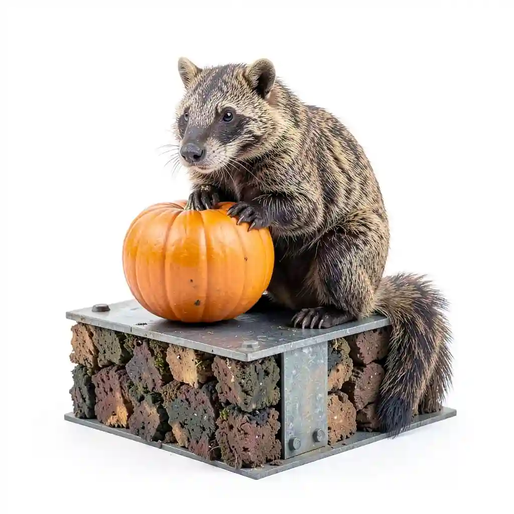 Woodland_Badger_With_Pumpkin_Form