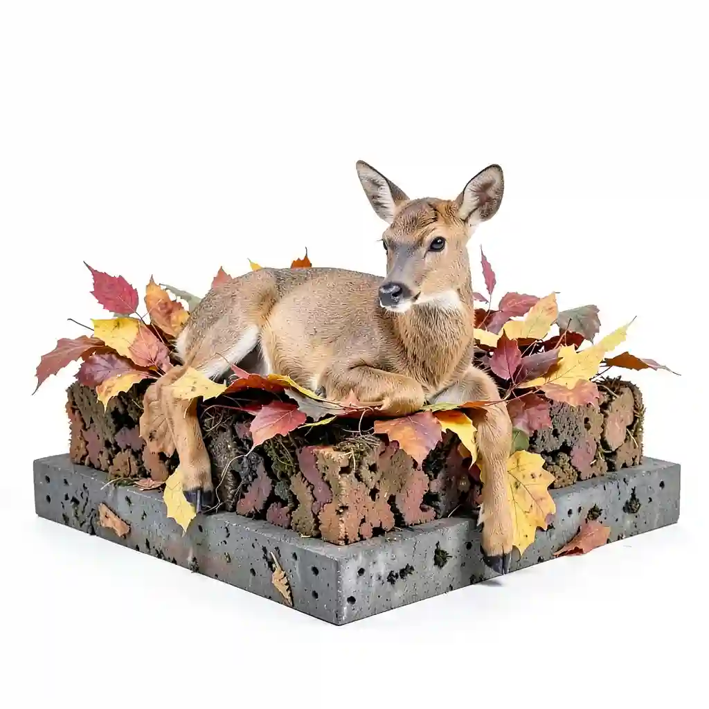 Woodland_Fawn_With_Leaves_Form