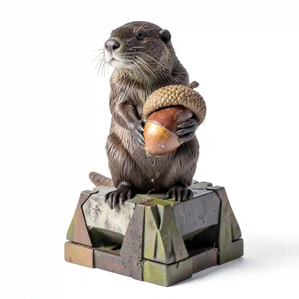 Woodland_Otter_With_Acorn_Form