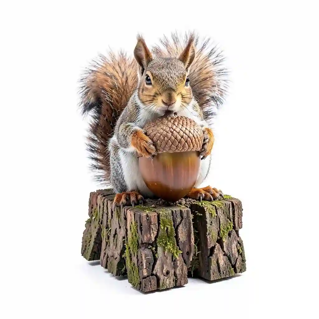 Woodland_Squirrel_With_Acorn_Form