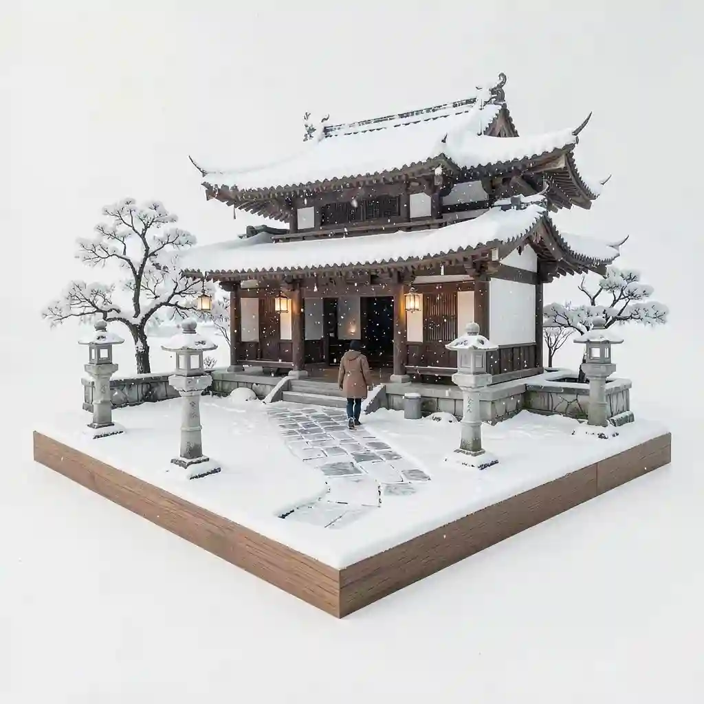 Snow_Covered_Temple_Yard_Scene