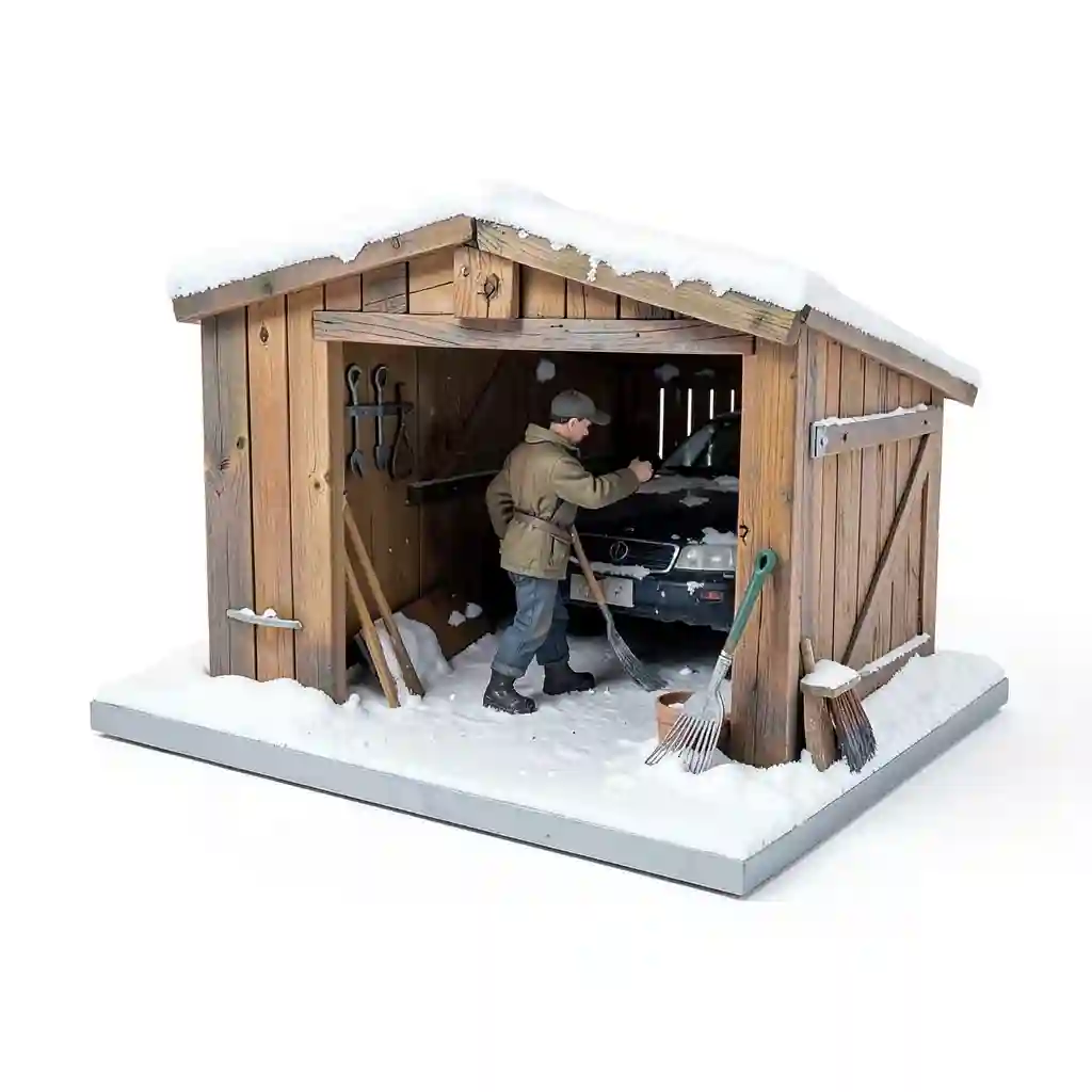 Snowy_Garage_Work_Scene