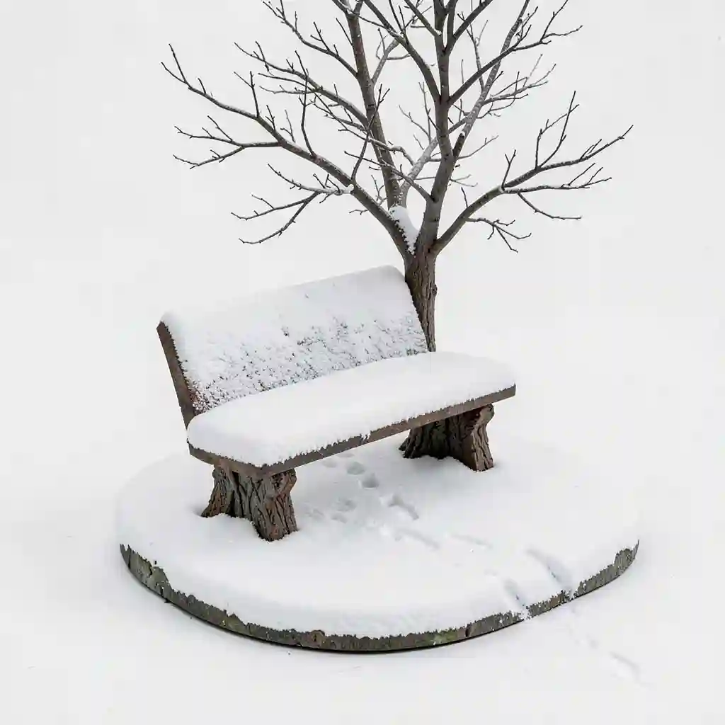 Snowy_Park_Bench_Scene