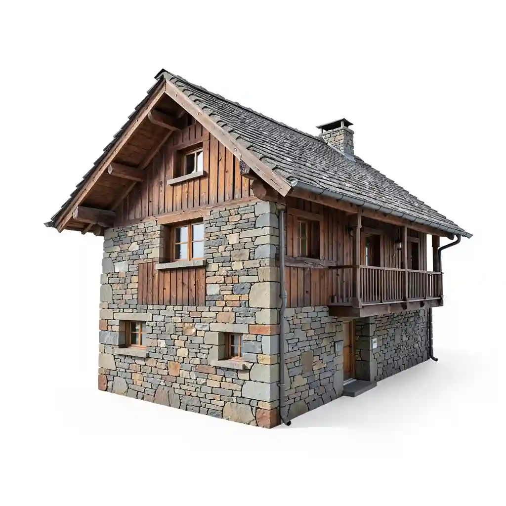 Andorra_Mountain_Stone_Chalet_Form
