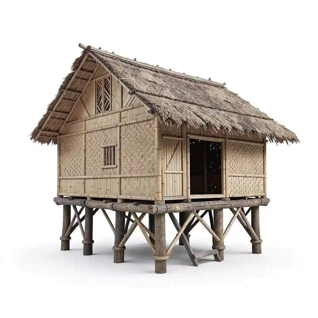 Bangladesh_Raised_Bamboo_House_Form