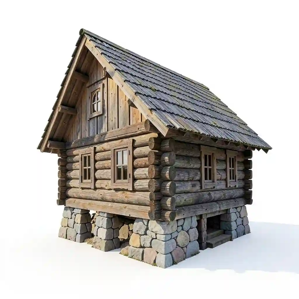 Belarus_Wooden_Log_House_Form