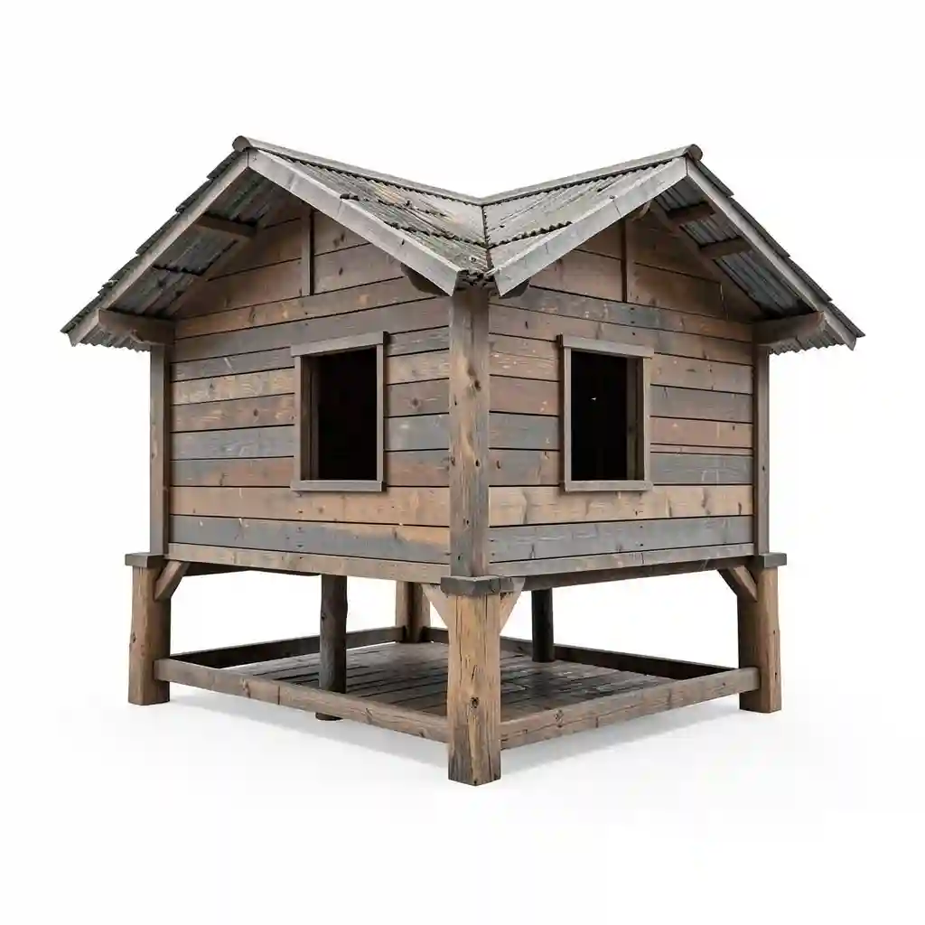 Gabon_Raised_Wooden_House_Form