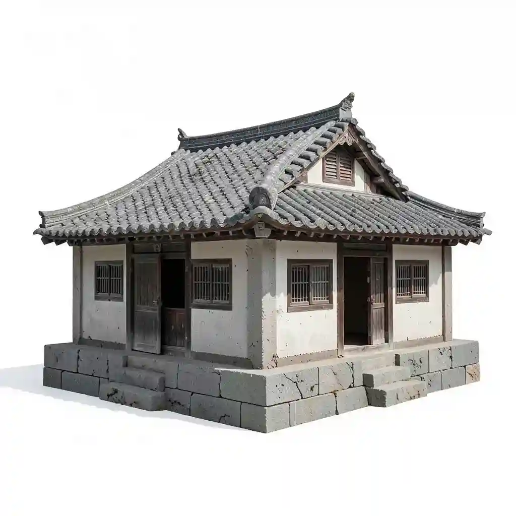 North_Korea_Rural_Tile_House_Form